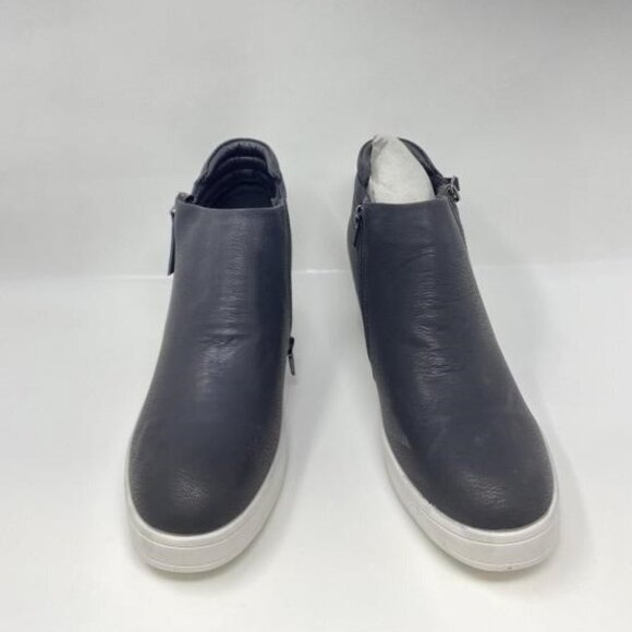 Dreampairs Mens Black Faux Leather side zip boots sneakers romeo type shoe 8.5 - Picture 2 of 4